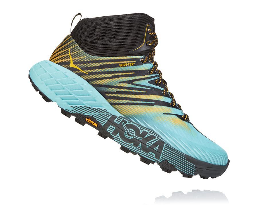 Hoka One One Trailsko Dame - Speedgoat Mid Gore-Tex 2 - Blå - 905431IST